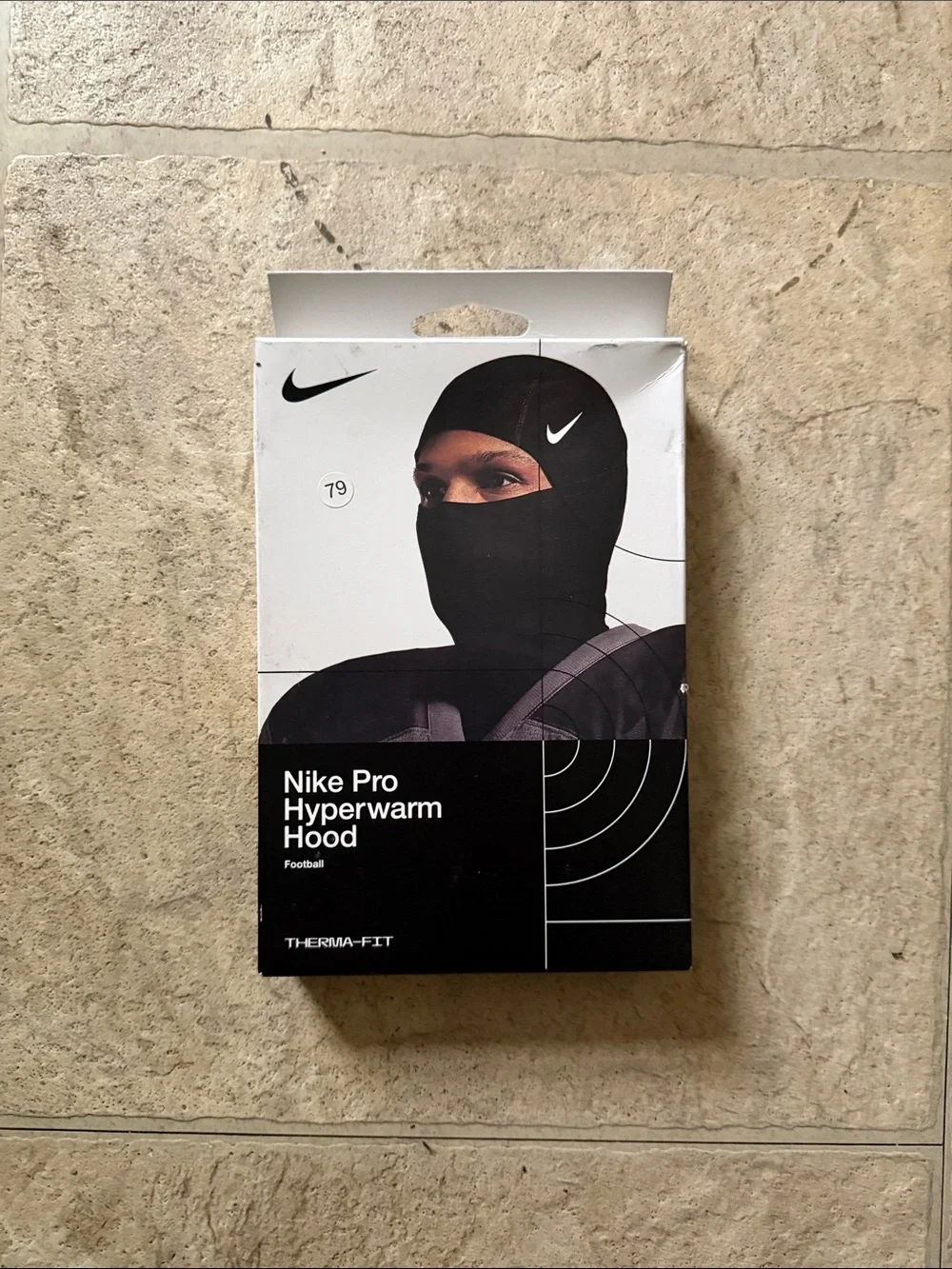 Nike Pro Hyperwarm Hood - Black with White Swoosh